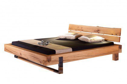 Kufen-Balken-Bett von Sprenger Möbel - Holzbett Sumpfeiche