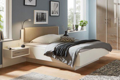 Paris von Priess - Bett mit Komforthöhe ca. 49 cm weiß-fango