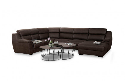 Danny von Grant Factory - Wohnlandschaft links dunkelbraun