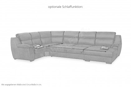 Danny von Grant Factory - Wohnlandschaft links dunkelbraun