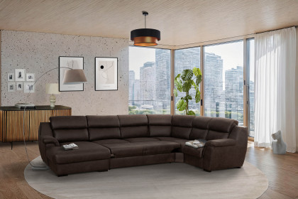 Danny von Grant Factory - Wohnlandschaft rechts dunkelbraun