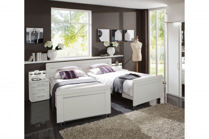 Bern von Wiemann - Komfort-Doppelbett weiß