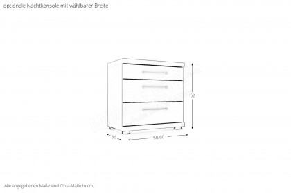 Bern von Wiemann - Komfort-Doppelbett weiß 2 x 90x200 cm