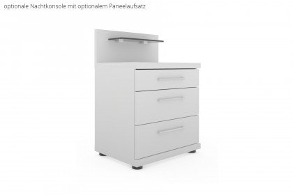 Bern von Wiemann - Bett weiß mit Polsterkopfteil