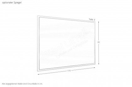 Bern von Wiemann - Bett weiß mit Polsterkopfteil