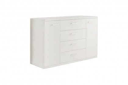 Bern von Wiemann - Bett weiß mit Polsterkopfteil