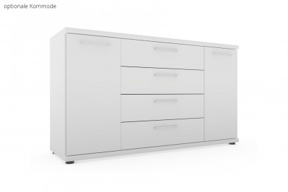 Bern von Wiemann - Kleiderschrank weiß mit Spiegel ca. 150 cm breit