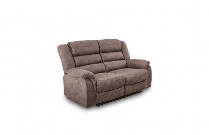 Cleveland von Pro.Com - Sofa 2-sitzig grau-braun