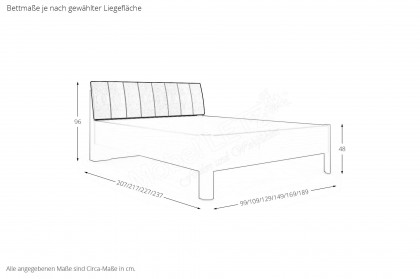Bern von Wiemann - Schrank, Bett und Nachttisch weiß