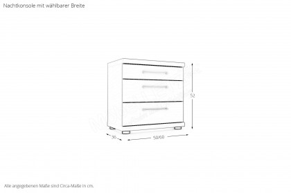 Bern von Wiemann - Schrank, Bett und Nachttisch weiß