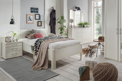 Bern von Wiemann - Schlafzimmer weiß mit Einzelbett