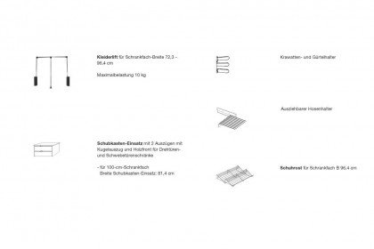 Bern von Wiemann - Schrank weiß mit Spiegel