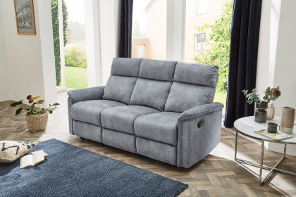 Amrum von Pro.Com - 3-sitziges Sofa hellgrau