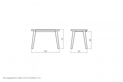Schminktisch von Dico Möbel - kleiner Tisch aus Kernbuchenholz