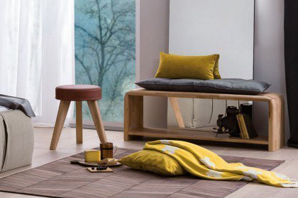 Bettbank von Dico Möbel - Ankleidebank aus Wildeichenholz