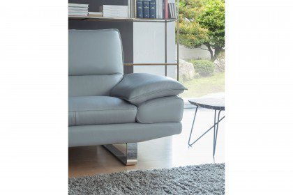 Dave von Calia Italia - Ledercouch grigio-alluminio