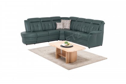 Andorra-LE16 von PM Oelsa - Ledersofa Variante links forest