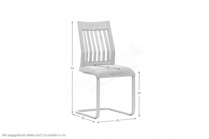 Melanie von Dudinger - Freischwinger mit Eichenholzlehne