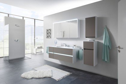 Serie 6010 von Pelipal - Badezimmer basalt grau/ weiß