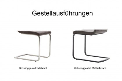 Jasmin von Dudinger - Stuhl mit Schwinggestell in Edelstahl