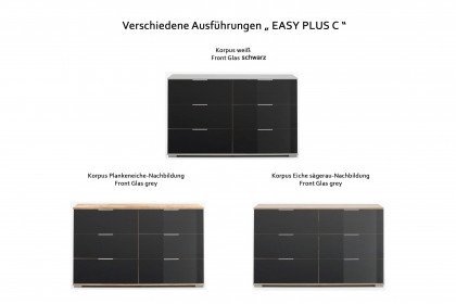 Easy Plus von Wimex - große Kommode schwarz/ weiß