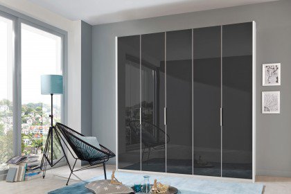 Level 36 C von Wimex - Kleiderschrank mit grauer Glasfront