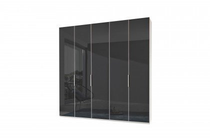 Level 36 C von Wimex - Kleiderschrank mit grauer Glasfront