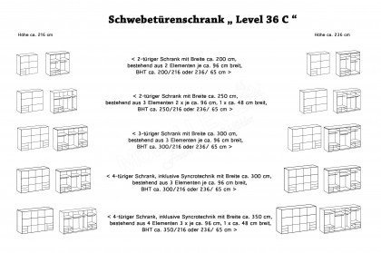 Level 36 C von Wimex - Schlafzimmerschrank mit Schwebetüren
