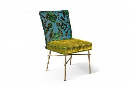 Ohlinda von Bretz - Stuhl mit grün-türkisem Bezug