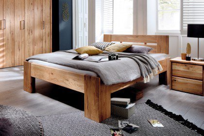 Arvid von Pure Natur - Doppelbett aus geöltem Wildeichenholz