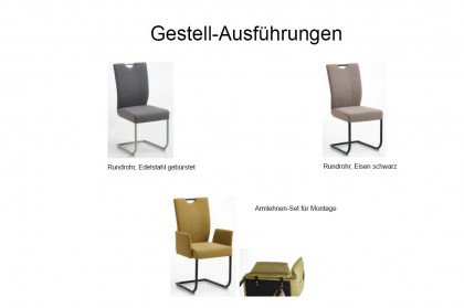 Dillan von Niehoff Sitzmöbel - Schwingstuhl in Taupe & Schwarz