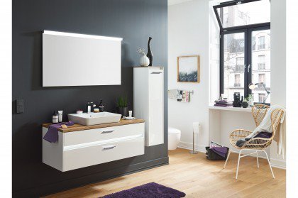 Unique von puris - Badezimmer Weiß Hochglanz