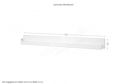 Carat von Kollektion Letz - Sideboard 7W i2 CA 51 in Weiß
