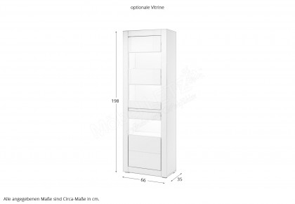 Carat von Kollektion Letz - Sideboard 7W i2 CA 51 in Weiß
