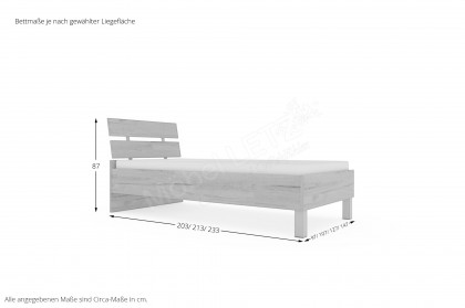 New York von Priess Möbel - Jugendbett in Risseiche-Nachbildung