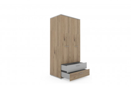 New York von Priess Möbel - Kombi-Kleiderschrank ca. 92 cm breit