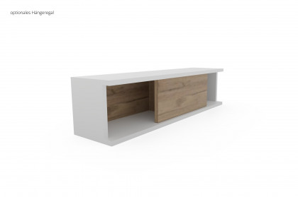 New York von Priess Möbel - Midischrank lichtweiß/ Risseiche
