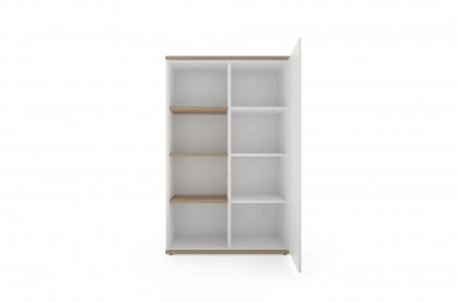 New York von Priess Möbel - Midischrank lichtweiß/ Risseiche