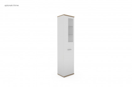 New York von Priess Möbel - Midischrank lichtweiß/ Risseiche