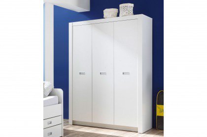 Alaska von BEGABINO - Jugendzimmer-Kleiderschrank weiß