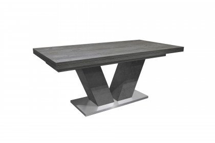 Komfort D von Mäusbacher - Esstisch beton/ graphit, ausziehbar