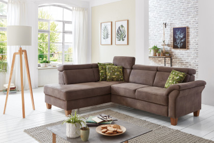 Arngast KV von Sit & More - Eckgarnitur links nuss