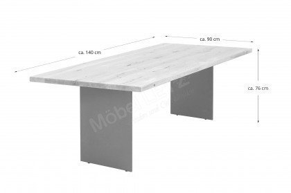 Tischsystem von Nouvion - Tisch mit geraden Kanten