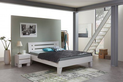 Premium von BED BOX - weißes Holzbett aus Buchenholz