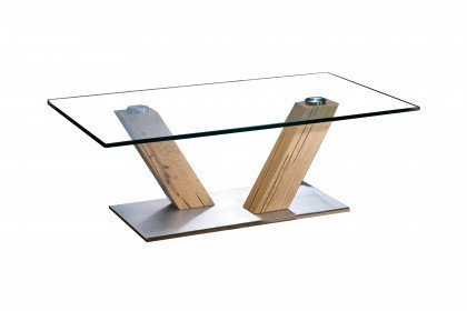 Salontisch von Sprenger Möbel - Couchtisch Sumpfeiche/ Glas
