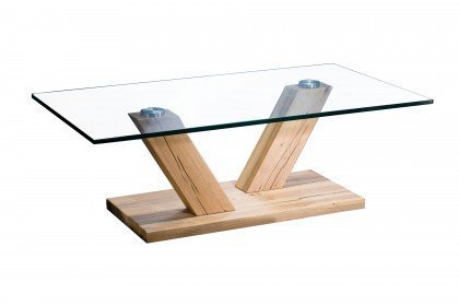 Salontisch von Sprenger Möbel - Couchtisch Sumpfeiche & Glas