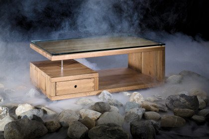 Salontisch von Sprenger Möbel - Couchtisch mit Glastischplatte