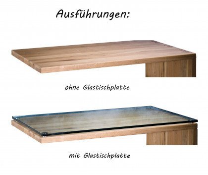 Salontisch von Sprenger Möbel - Couchtisch mit Glastischplatte