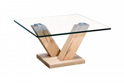 Salontisch von Sprenger Möbel - Couchtisch Glas & Sumpfeiche