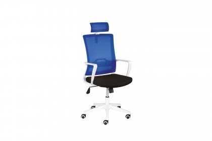 myStudio von Mayer Sitzmöbel - Drehstuhl mit Kopfstütze in Blau